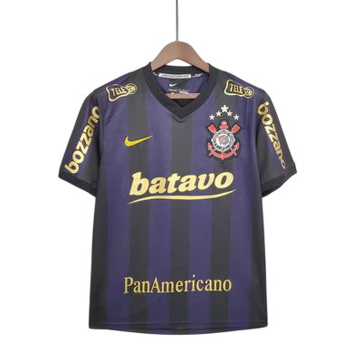 Camisa Corinthians Third 09/10 - Versão Retrô Roxa e preta
