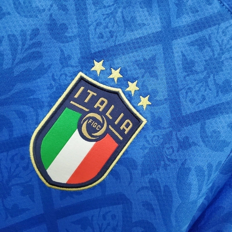 Camisa Retrô Italia I Home Puma Torcedor 2020/21 Masculino Azul