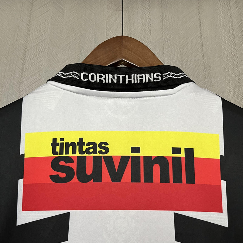 Camisa Corinthians III 1996 - Versão Retrô Branca Suvinil