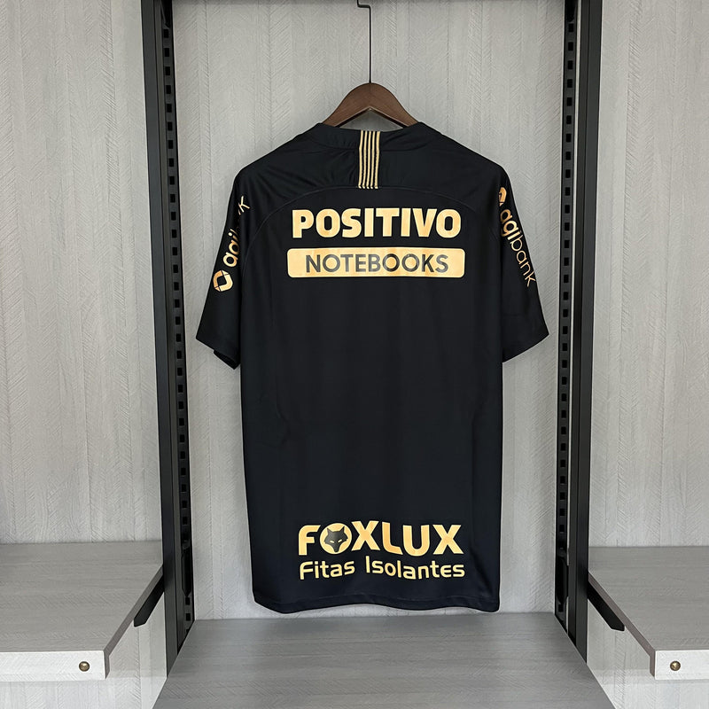 Camisa Corinthians Edição Especial 18/19 - Versão Retrô Preta Ayrton Senna