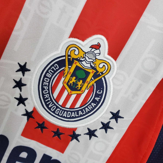 Camisa Chivas Retrô 1999/2000 Vermelha e Branca - Atletica