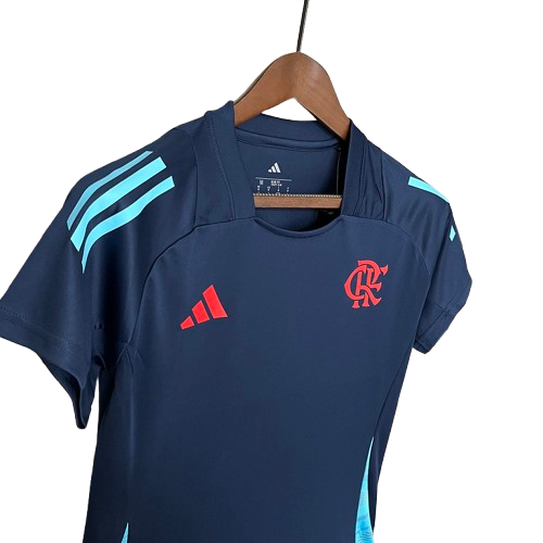 Camisa Flamengo Treino Azul Escuro 25/26 - Versão Feminina
