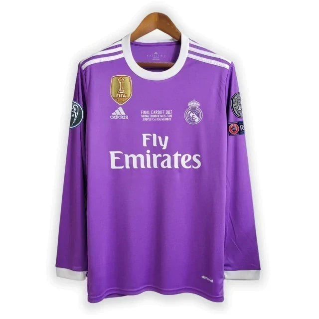 Camisa Retrô Real Madrid II Away Adidas 2016/17 Masculino  Roxo