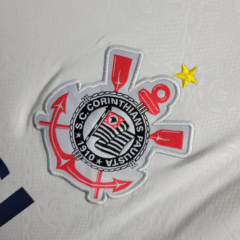 Camisa Corinthians Fora 1998 - Versão Retrô Branca