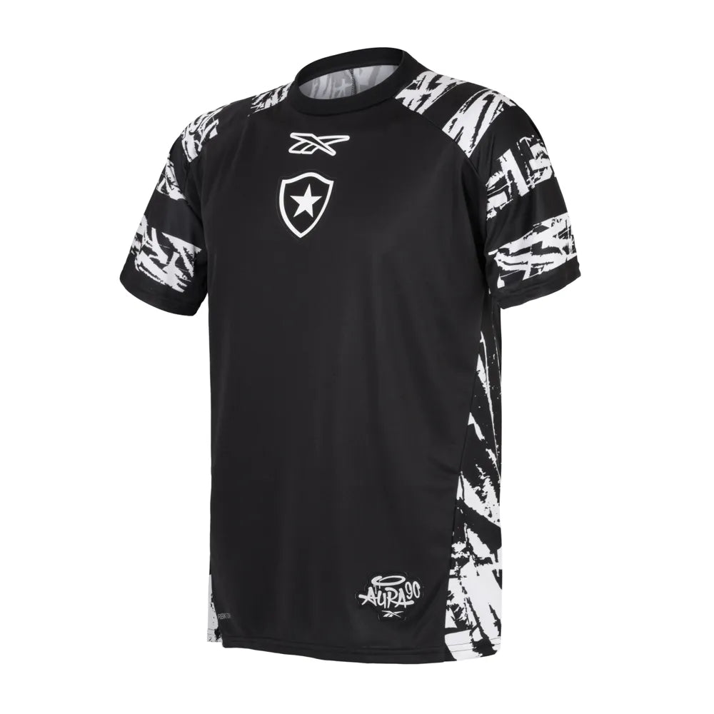 Camisa Botafogo Pré-Jogo 25/26 - Torcedor Reebok Masculino - Preto