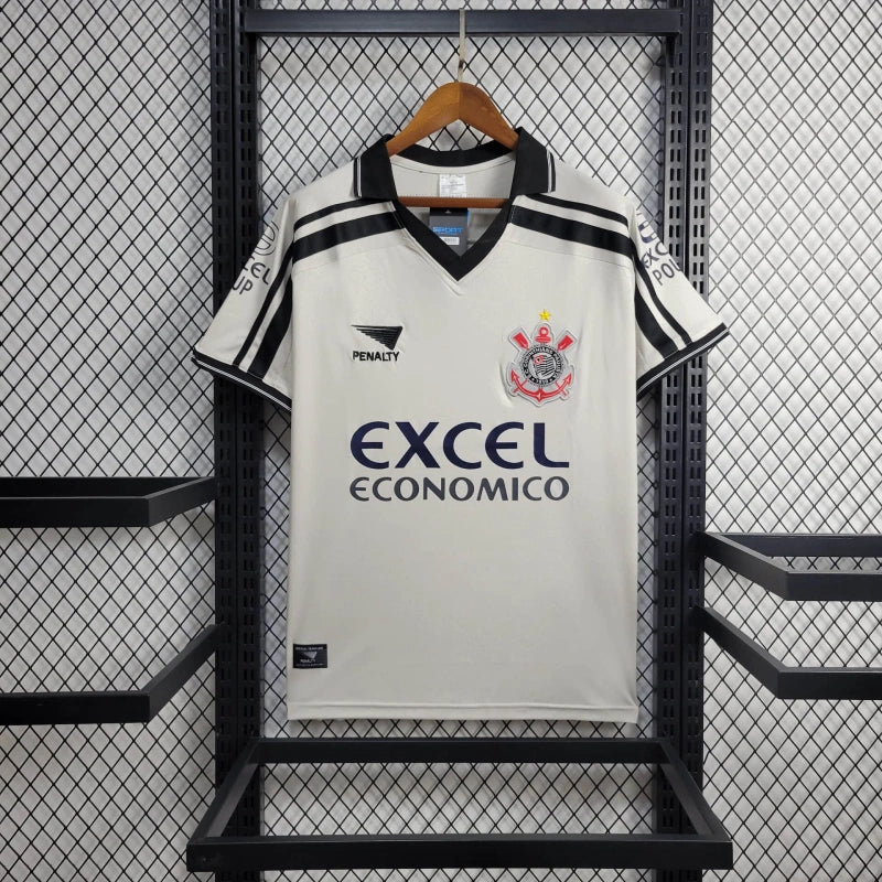 Camisa Corinthians Fora 1998 - Versão Retrô Branca