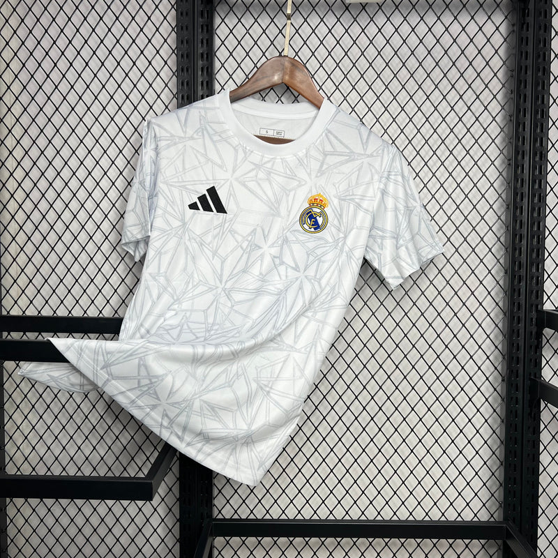 Camisa Real Madrid Pré Jogo 24/25 - Adidas Torcedor Masculina Lançamento