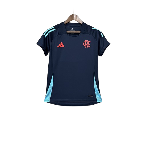 Camisa Flamengo Treino Azul Escuro 25/26 - Versão Feminina