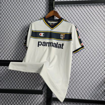 Camisa Parma 2002/03 Away Champion Branco Retrô