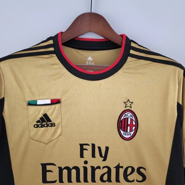 Camisa Retrô Milan III Third Adidas 2013/14 Masculino Dourado