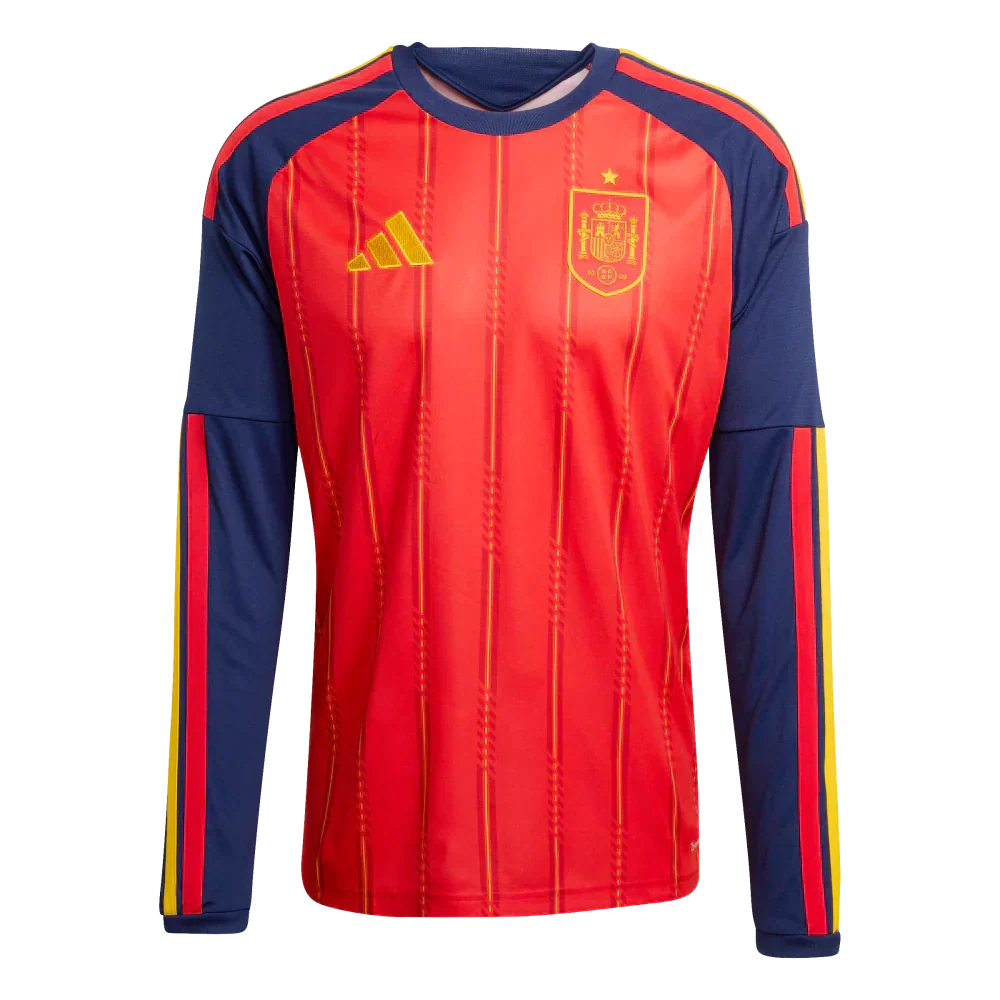Camisa Manga Longa Espanha Home 2026 - Torcedor Masculina