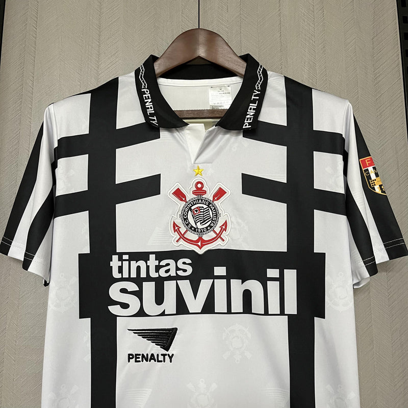 Camisa Corinthians III 1996 - Versão Retrô Branca Suvinil