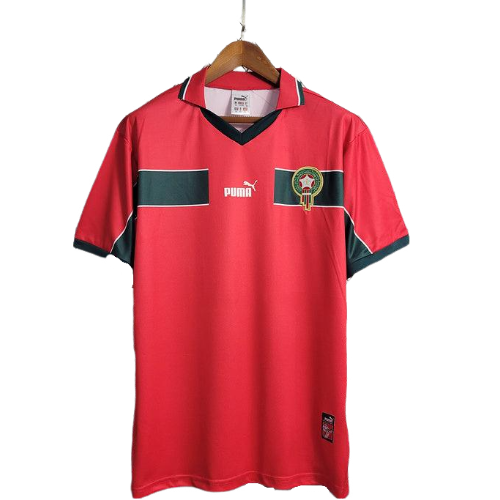 Camisa Retrô Marrocos Home Puma 1998/99 Vermelho