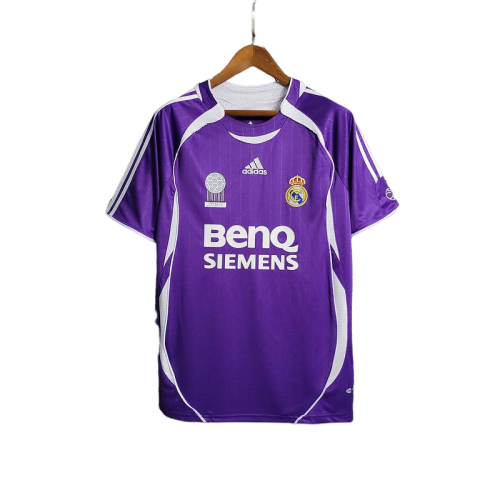 Camisa Real Madrid Away 2006/07 Adidas Retrô - Roxa