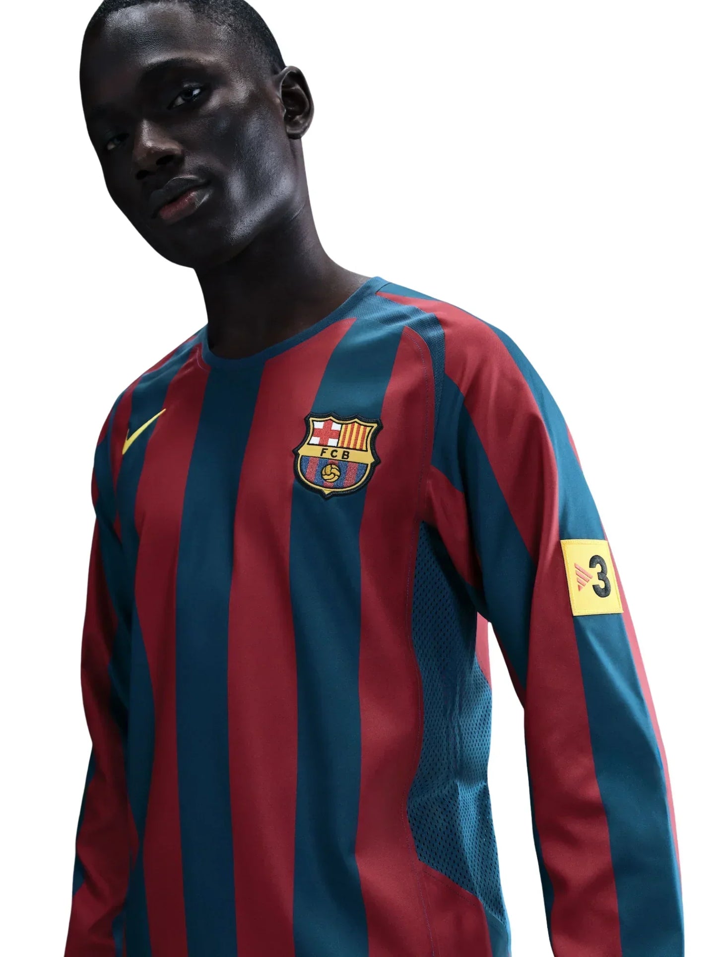 Camisa Manga Longa Barcelona Reissue 2026 - Ronaldinho