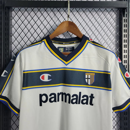 Camisa Parma 2002/03 Away Champion Branco Retrô
