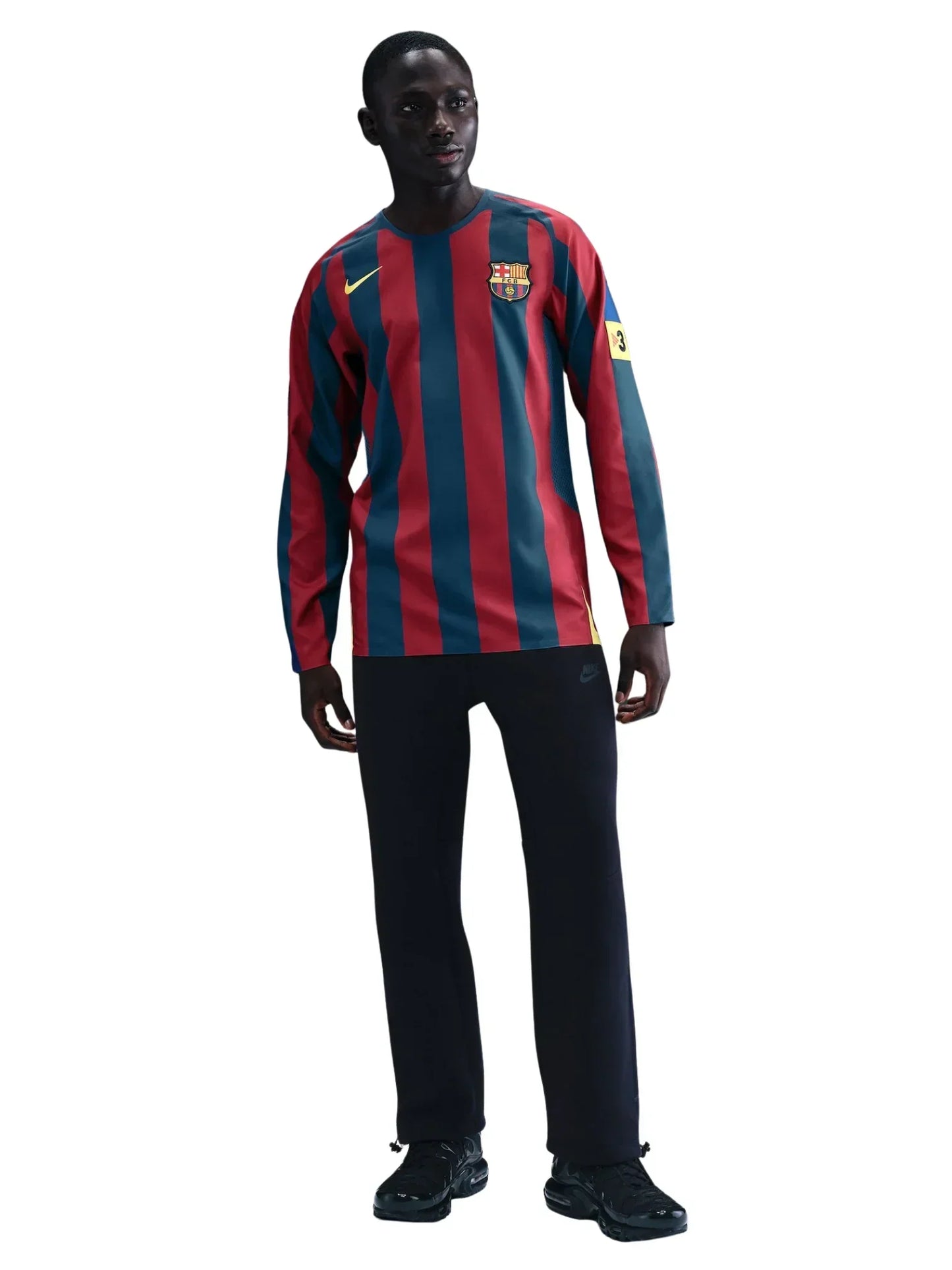 Camisa Manga Longa Barcelona Reissue 2026 - Ronaldinho