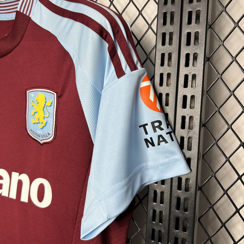 Camisa Aston Villa Home 24/25 - Adidas Torcedor Masculina Lançamento