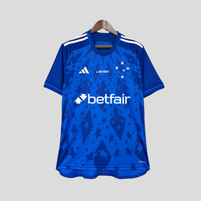 Camisa Cruzeiro Titular  Todos Patrocínios 24/25 - Adidas Torcedor Masculina