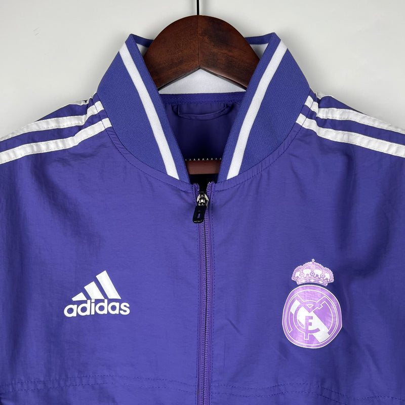 Jaqueta Corta Vento Real Madrid 2023/24 Roxo