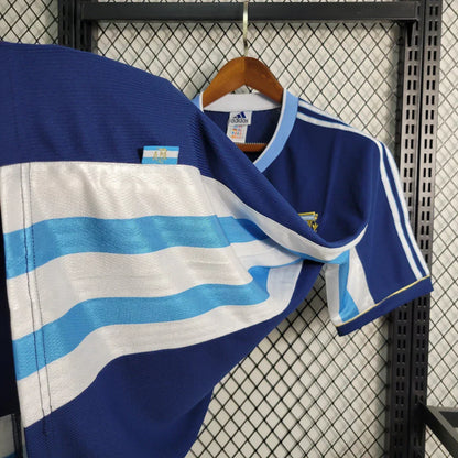 Camisa Argentina 1998/99 Azul Marinho e Branco Retrô