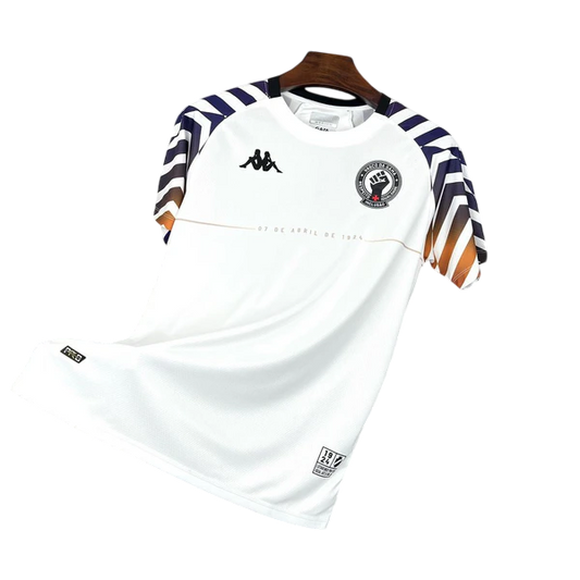 Camisa Vasco Pré-Jogo Branca 24/25 - Kappa Torcedor Masculina