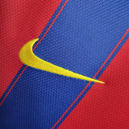 Camisa Barcelona 2009/10 Home Azul e Grená Retrô