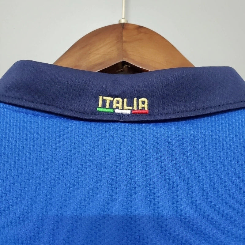 Camisa Retrô Italia I Home Puma Torcedor 2020/21 Masculino Azul