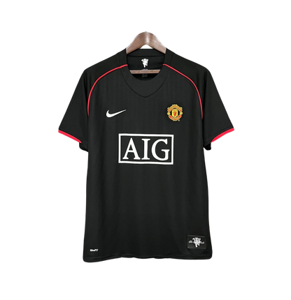 Camisa Manchester United 2007/08 Third Preta Retrô