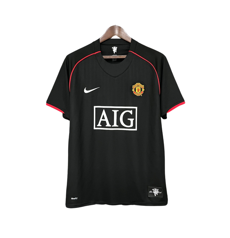 Camisa Retrô Manchester United III Third Nike 2007/08 Masculino Preta