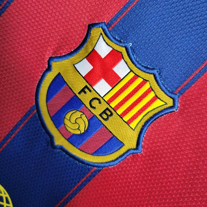 Camisa Barcelona 2009/10 Home Azul e Grená Retrô