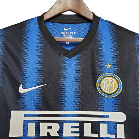 Camisa Inter de Milão Retrô 2010/2011 Azul e Preta - Nike