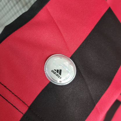 Camisa Milan 2009/10 Home Vermelho e Preto Retrô