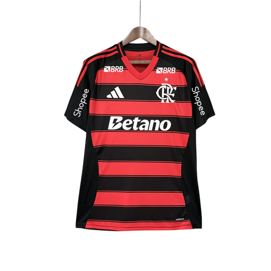 Camisa Flamengo Home Todos Patrocínios 25/26 - Adidas Torcedor Masculina