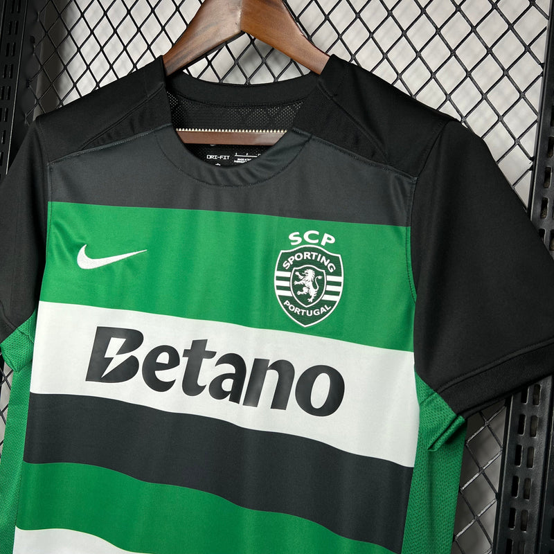 Camisa Sporting Titular 24/25 - Nike Torcedor Masculina Lançamento