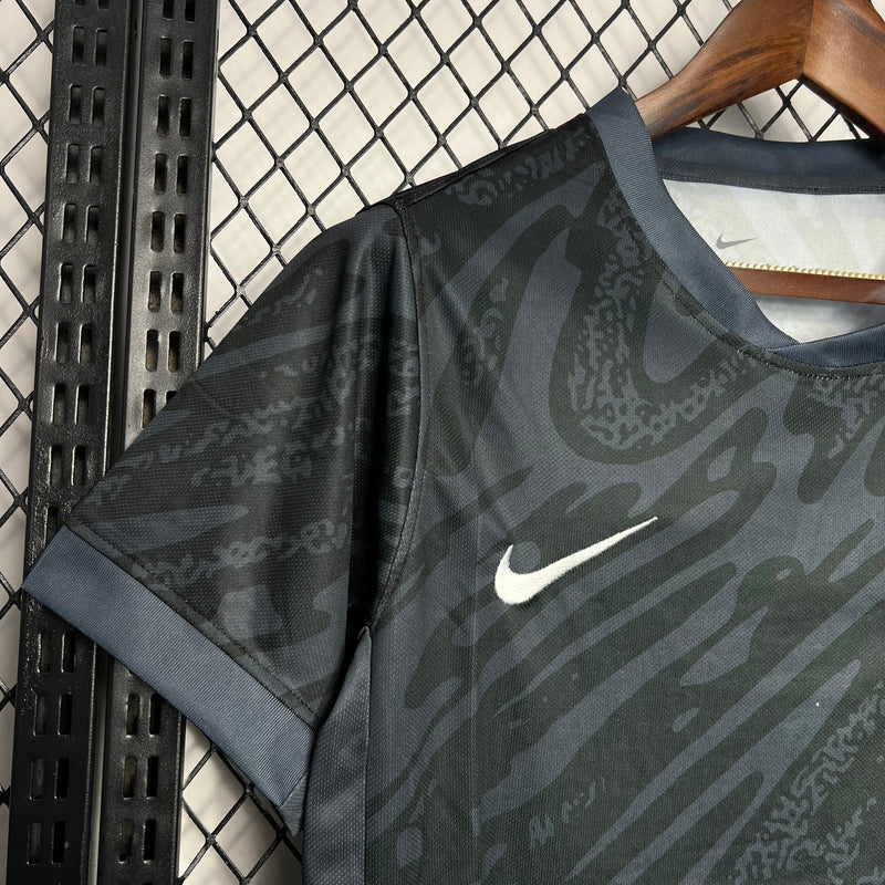 Camisa Portugal Goleiro Preta 24/25 - Nike Versão Torcedor Masculina