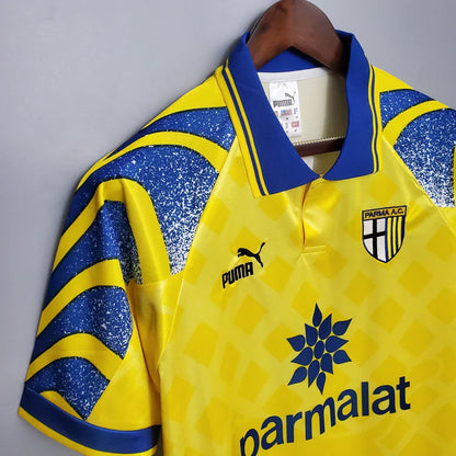 Camisa Parma 1995/97 Amarelo e Azul Retrô