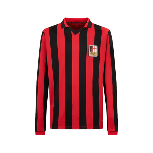 Camisa Milan Manga Longa Edição Especial - Versão Retrô 125 Anos