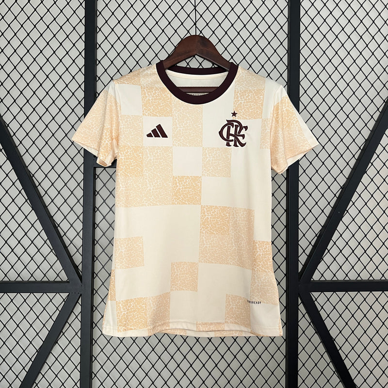 Camisa Flamengo Pré-Jogo 24/25 - Adidas Feminina