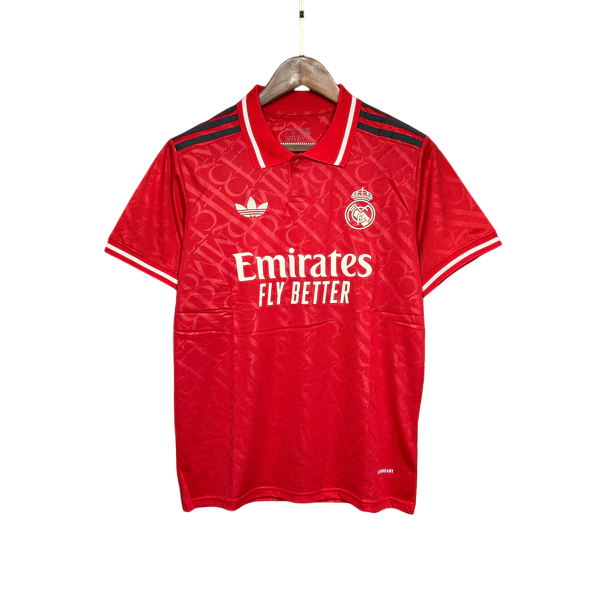 Camisa Real Madrid Vermelha 24/25 - Adidas Torcedor Masculina Lançamento