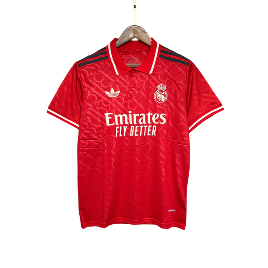 Camisa Real Madrid Vermelha 24/25 - Adidas Torcedor Masculina Lançamento