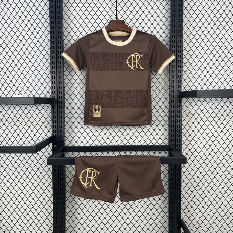 Kit Infantil Flamengo Identidade Edição Especial Consciência Negra 24/25