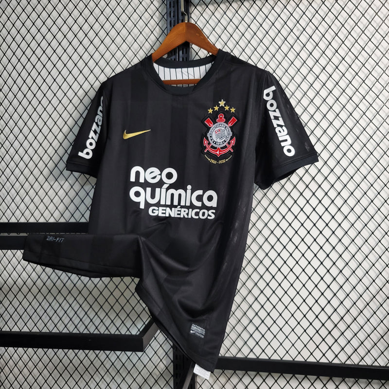 Camisa Corinthians Away 2010 - Versão Retrô Preta