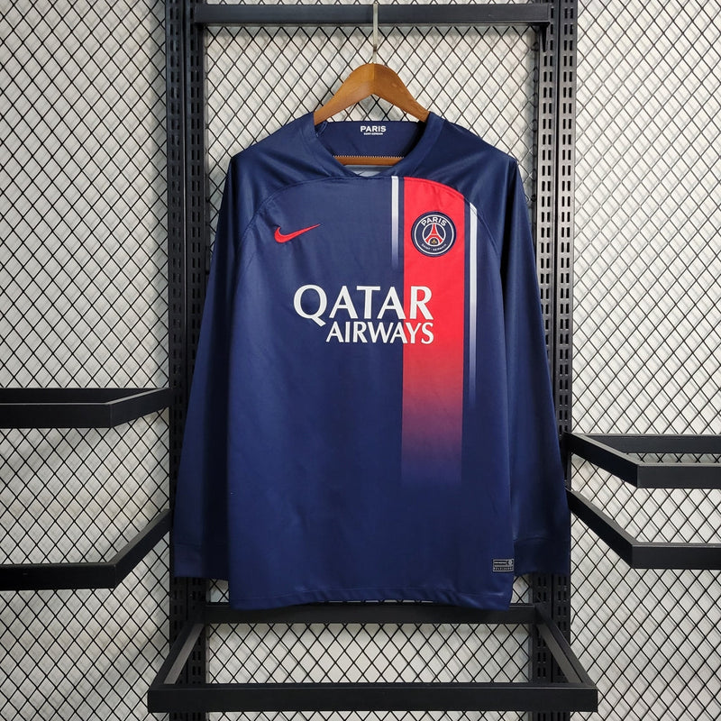 Camisa PSG Home Manga comprida 23/24 - Versão Torcedor