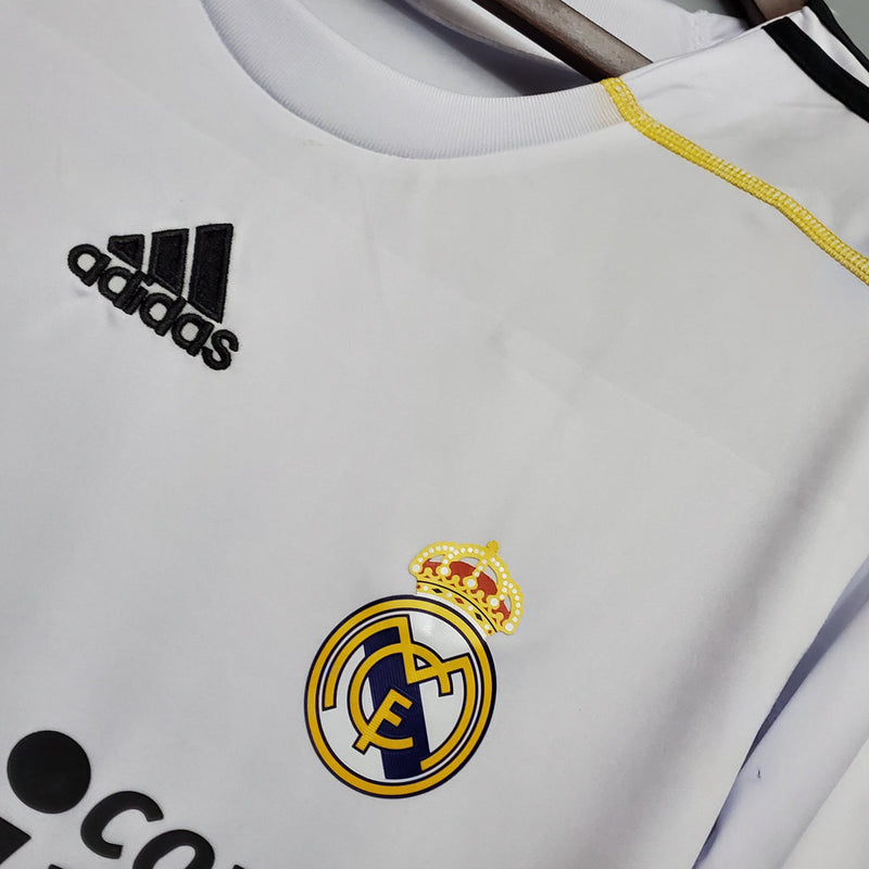 Camisa Retrô Real Madrid I Home Adidas 2009/10 Masculino Branco