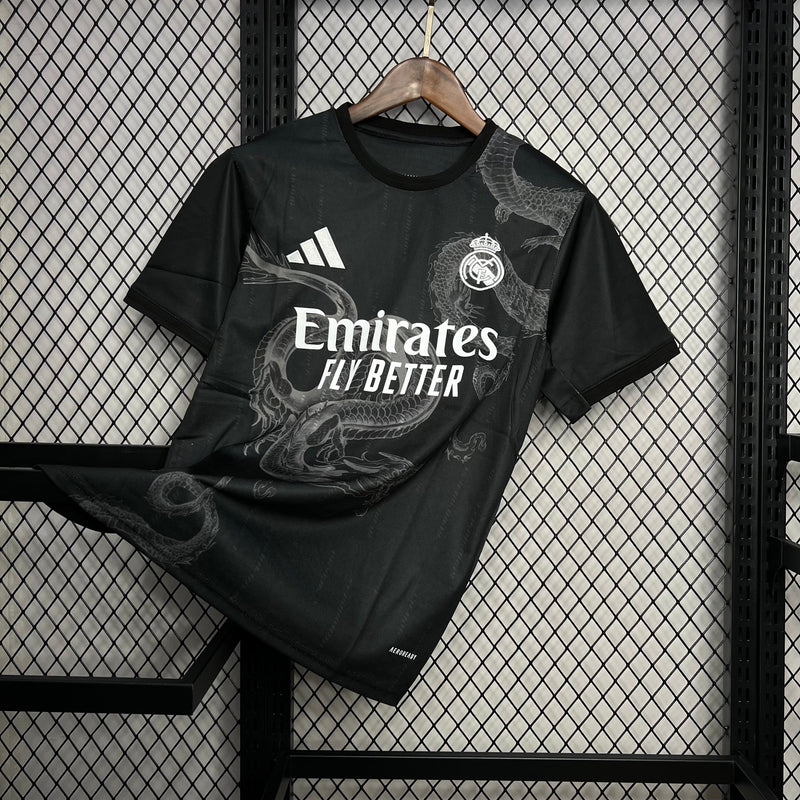 Camisa Real Madrid Edição Especial Preta 24/25 - Adidas Torcedor Masculina Lançamento