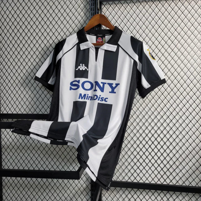 Camisa Retrô Juventus I Kappa 1997/98 Masculino Preto e Branco