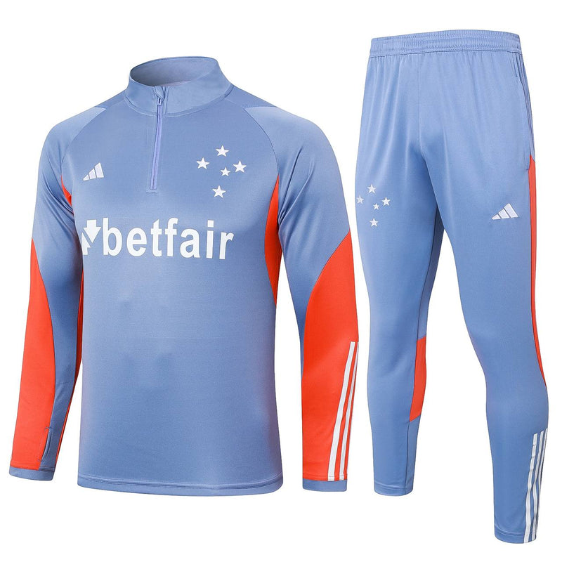 Conjunto de Treino Cruzeiro 2024 Azul e Laranja