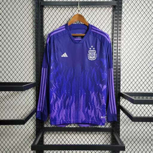 Camisa Argentina Away Manga Comprida 23/24 - Adidas Versão Torcedor