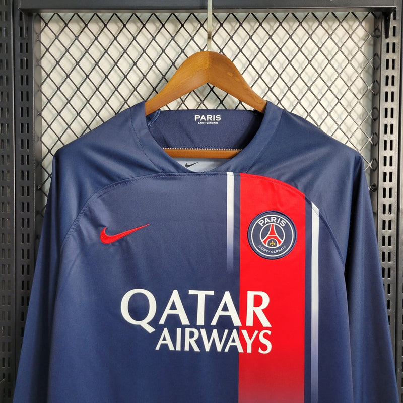 Camisa PSG Home Manga comprida 23/24 - Versão Torcedor